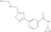 N-Cyclopropyl-3-{5-[(ethylamino)methyl]-1,2,4-oxadiazol-3-yl}benzamide