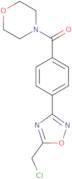 4-{4-[5-(Chloromethyl)-1,2,4-oxadiazol-3-yl]benzoyl}morpholine