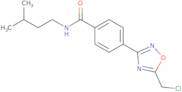 4-[5-(Chloromethyl)-1,2,4-oxadiazol-3-yl]-N-(3-methylbutyl)benzamide