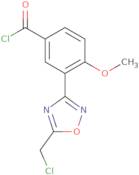3-[5-(Chloromethyl)-1,2,4-oxadiazol-3-yl]-4-methoxybenzoyl chloride