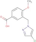 3-[(4-Chloro-1H-pyrazol-1-yl)methyl]-4-methoxybenzoic acid