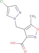 4-[(4-Chloro-1H-pyrazol-1-yl)methyl]-5-methylisoxazole-3-carboxylic acid