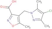 4-[(4-Chloro-3,5-dimethyl-1H-pyrazol-1-yl)methyl]-5-methylisoxazole-3-carboxylic acid
