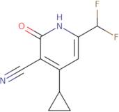 4-Cyclopropyl-6-(difluoromethyl)-2-hydroxynicotinonitrile