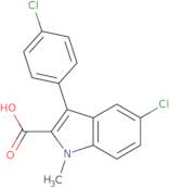5-Chloro-3-(4-chlorophenyl)-1-methyl-1H-indole-2-carboxylic acid