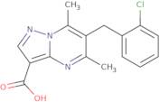 6-(2-Chlorobenzyl)-5,7-dimethylpyrazolo[1,5-a]pyrimidine-3-carboxylic acid