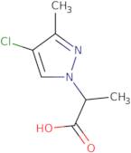 2-(4-Chloro-3-methyl-1H-pyrazol-1-yl)propanoic acid