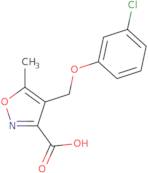 4-[(3-Chlorophenoxy)methyl]-5-methylisoxazole-3-carboxylic acid