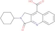 2-Cyclohexyl-3-oxo-2,3-dihydro-1H-pyrrolo[3,4-b]quinoline-9-carboxylic acid