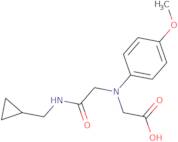 [{2-[(Cyclopropylmethyl)amino]-2-oxoethyl}(4-methoxyphenyl)amino]acetic acid