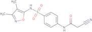 2-Cyano-N-(4-{[(3,4-dimethylisoxazol-5-yl)amino]sulfonyl}phenyl)acetamide
