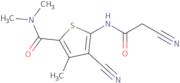 4-Cyano-5-[(cyanoacetyl)amino]-N,N,3-trimethylthiophene-2-carboxamide