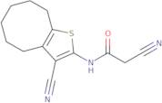 2-Cyano-N-(3-cyano-4,5,6,7,8,9-hexahydrocycloocta[b]thien-2-yl)acetamide