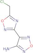 4-[5-(Chloromethyl)-1,2,4-oxadiazol-3-yl]-1,2,5-oxadiazol-3-amine