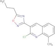 2-Chloro-8-methyl-3-(5-propyl-1,2,4-oxadiazol-3-yl)quinoline