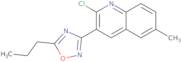 2-Chloro-6-methyl-3-(5-propyl-1,2,4-oxadiazol-3-yl)quinoline