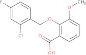 2-[(2-Chloro-4-fluorobenzyl)oxy]-3-methoxybenzoic acid