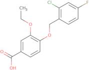 4-[(2-Chloro-4-fluorobenzyl)oxy]-3-ethoxybenzoic acid