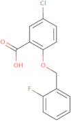 5-Chloro-2-[(2-fluorobenzyl)oxy]benzoic acid