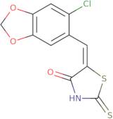 (5E)-5-[(6-Chloro-1,3-benzodioxol-5-yl)methylene]-2-mercapto-1,3-thiazol-4(5H)-one