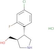 [(3S,4R)-4-(4-Chloro-2-fluorophenyl)pyrrolidin-3-yl]methanol hydrochloride