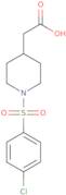 {1-[(4-Chlorophenyl)sulfonyl]piperidin-4-yl}acetic acid