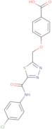 4-[(5-{[(4-Chlorophenyl)amino]carbonyl}-1,3,4-thiadiazol-2-yl)methoxy]benzoic acid