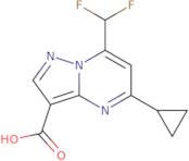 5-Cyclopropyl-7-(difluoromethyl)pyrazolo[1,5-a]pyrimidine-3-carboxylic acid