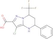 3-Chloro-5-phenyl-7-(trifluoromethyl)-4,5,6,7-tetrahydropyrazolo[1,5-a]pyrimidine-2-carboxylic acid