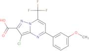 3-Chloro-5-(3-methoxyphenyl)-7-(trifluoromethyl)pyrazolo[1,5-a]pyrimidine-2-carboxylic acid