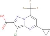 3-Chloro-5-cyclopropyl-7-(trifluoromethyl)pyrazolo[1,5-a]pyrimidine-2-carboxylic acid