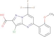 3-Chloro-5-(2-methoxyphenyl)-7-(trifluoromethyl)pyrazolo[1,5-a]pyrimidine-2-carboxylic acid