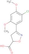 3-(5-Chloro-2,4-dimethoxyphenyl)-4,5-dihydroisoxazole-5-carboxylic acid