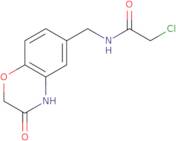 2-Chloro-N-[(3-oxo-3,4-dihydro-2H-1,4-benzoxazin-6-yl)methyl]acetamide