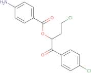 3-Chloro-1-(4-chlorobenzoyl)propyl 4-aminobenzoate