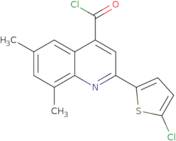 2-(5-Chloro-2-thienyl)-6,8-dimethylquinoline-4-carbonyl chloride