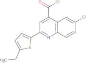 6-Chloro-2-(5-ethyl-2-thienyl)quinoline-4-carbonyl chloride