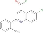 6-Chloro-2-(2-methylphenyl)quinoline-4-carbonyl chloride