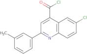 6-Chloro-2-(3-methylphenyl)quinoline-4-carbonyl chloride