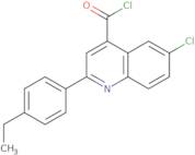 6-Chloro-2-(4-ethylphenyl)quinoline-4-carbonyl chloride