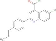 6-Chloro-2-(4-propylphenyl)quinoline-4-carbonyl chloride