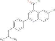 6-Chloro-2-(4-isobutylphenyl)quinoline-4-carbonyl chloride