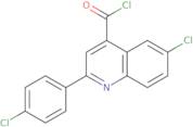 6-Chloro-2-(4-chlorophenyl)quinoline-4-carbonyl chloride