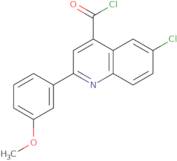 6-Chloro-2-(3-methoxyphenyl)quinoline-4-carbonyl chloride