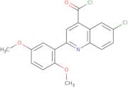 6-Chloro-2-(2,5-dimethoxyphenyl)quinoline-4-carbonyl chloride