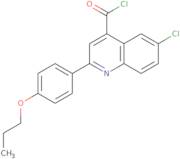 6-Chloro-2-(4-propoxyphenyl)quinoline-4-carbonyl chloride