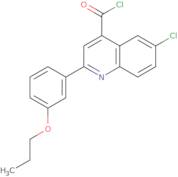 6-Chloro-2-(3-propoxyphenyl)quinoline-4-carbonyl chloride