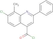 7-Chloro-8-methyl-2-phenylquinoline-4-carbonyl chloride