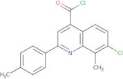 7-Chloro-8-methyl-2-(4-methylphenyl)quinoline-4-carbonyl chloride