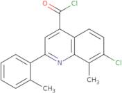 7-Chloro-8-methyl-2-(2-methylphenyl)quinoline-4-carbonyl chloride